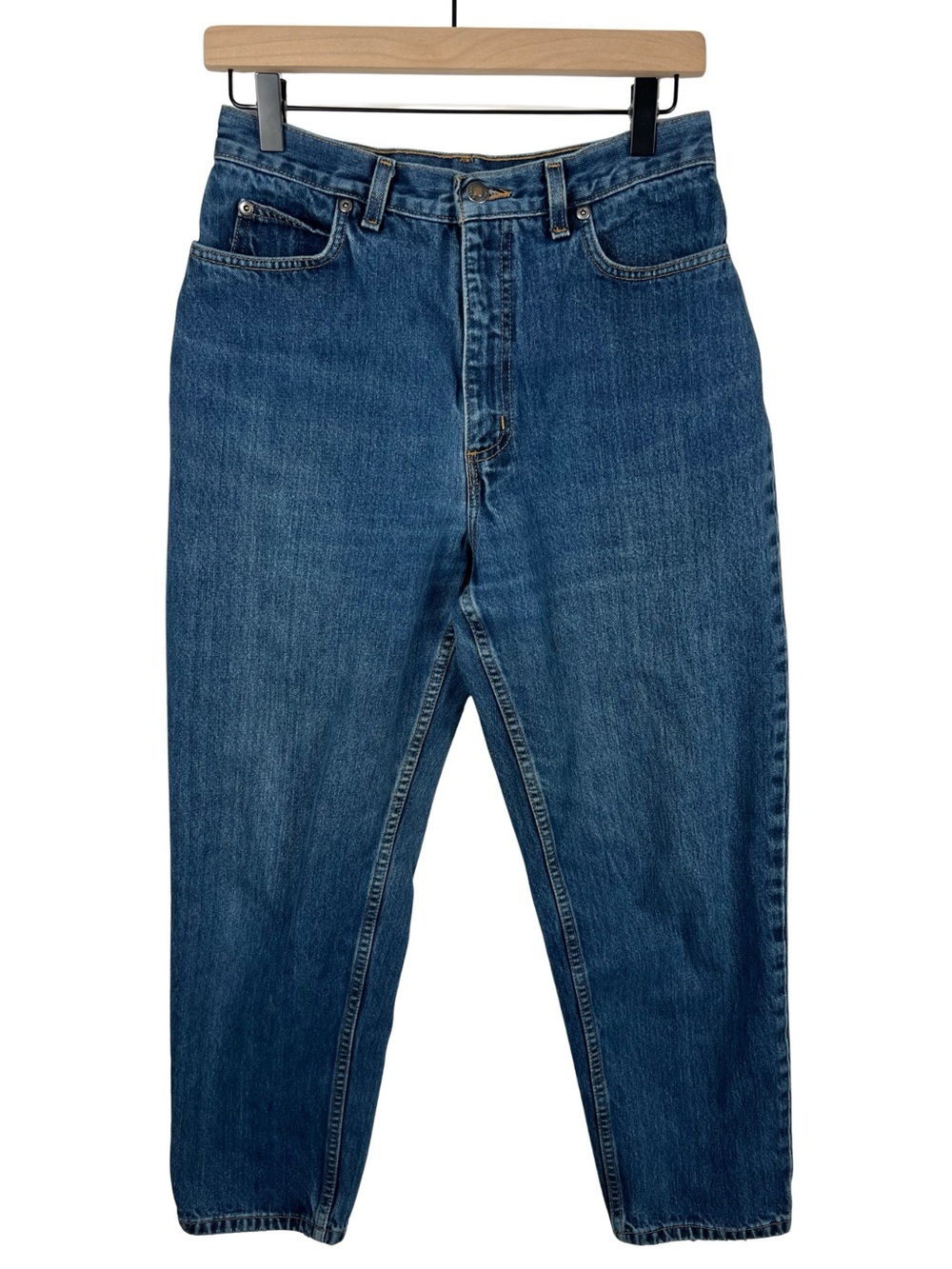 Vintage Lands End Jeans Womens 8 High Waisted Mom 100% Cotton